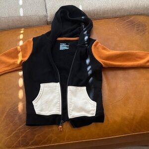 Cat & Jack Black and Orange Kids Hoodie